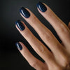 Blue Glossy Medium Square Press on Nails