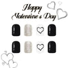 12 Sizes-24 Pcs Press On Nails C1453