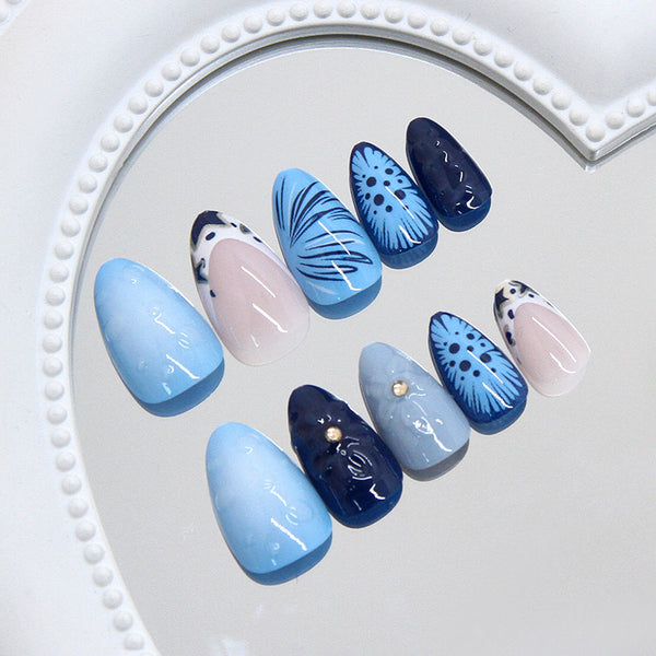 12 Sizes-24 PcsPress On Nails Z1143