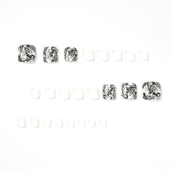 12 Sizes-24 Pcs Press On Nails JP1662