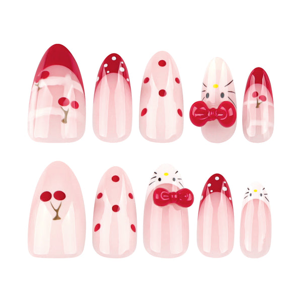 12 Sizes-24 Pcs Press On Nails JP4000
