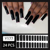 12 Sizes-24 Pcs Press On Nails Y177