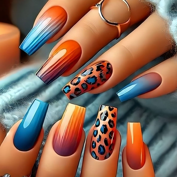 12 Sizes-24 Pcs Press On Nails Y1522