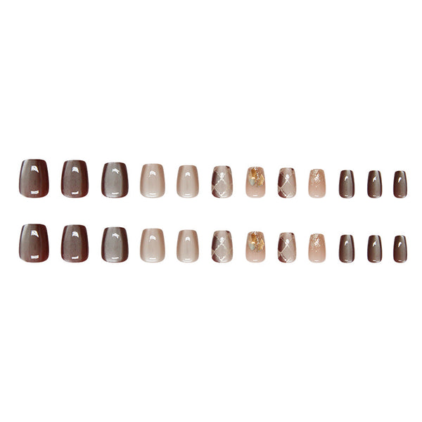 12 Sizes-24 Pcs Press On Nails MY095