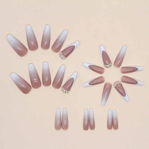 12 Sizes-24 Pcs Press On Nails Z637