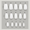 300 Pcs Press On Nails short-trapezoid-04-01