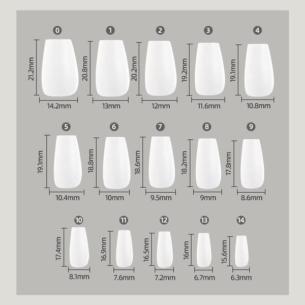 300 Pcs Press On Nails short-trapezoid-04-01