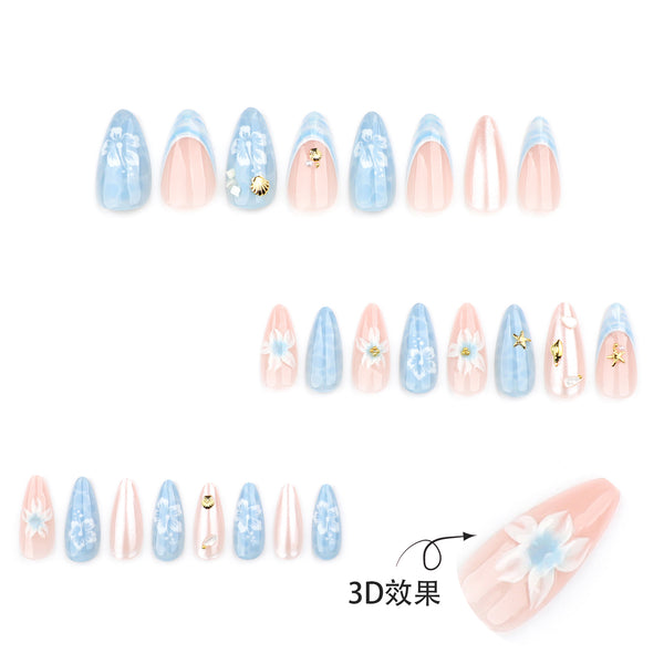 12 Sizes-24 Pcs Press On Nails JP3720