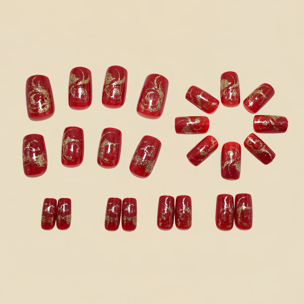 12 Sizes-24 Pcs Press On Nails Y1552