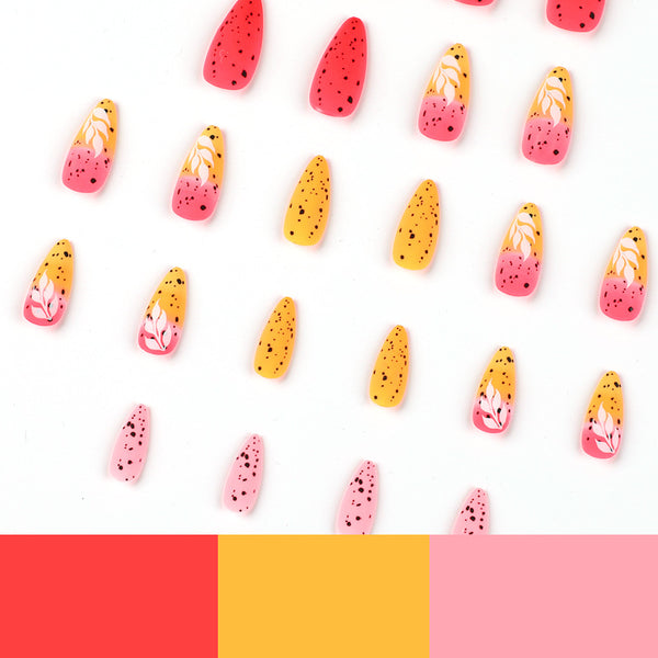 12 Sizes-24 Pcs Press On Nails JP1995