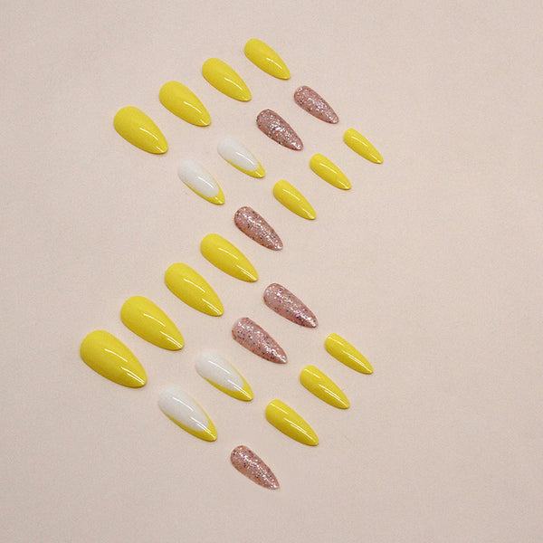 12 Sizes-24 Pcs Press On Nails W1349