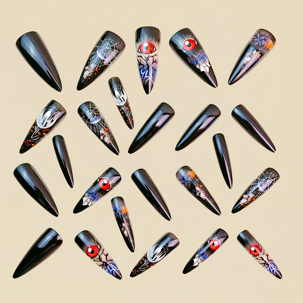 12 Sizes-24 Pcs Press On Nails Y905