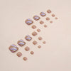12 Sizes-24 Pcs Press On Nails F112