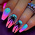 12 Sizes-24 Pcs Press On Nails Y935