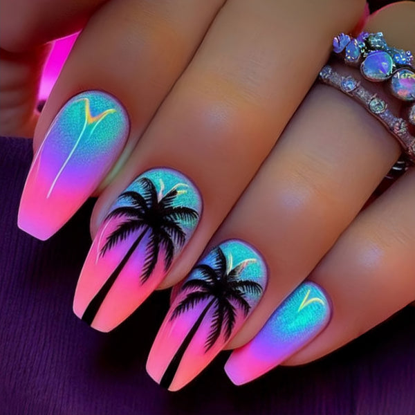 12 Sizes-24 Pcs Press On Nails Y935