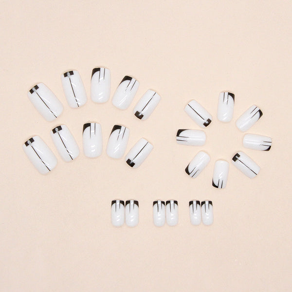 12 Sizes-24 Pcs Press On Nails W1041