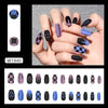 12 Sizes-24 Pcs Press On Nails W1840