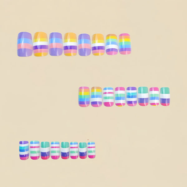 12 Sizes-24 Pcs Press On Nails Y680