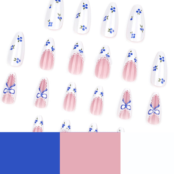 12 Sizes-24 Pcs Press On Nails JP3822