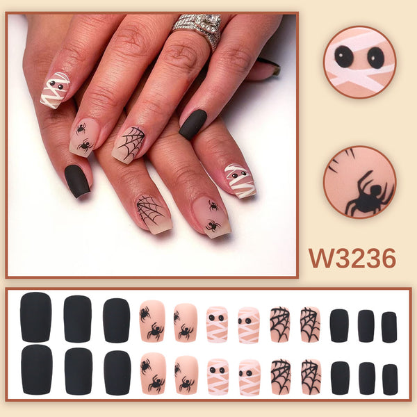 12 Sizes-24 Pcs Press On Nails W3236