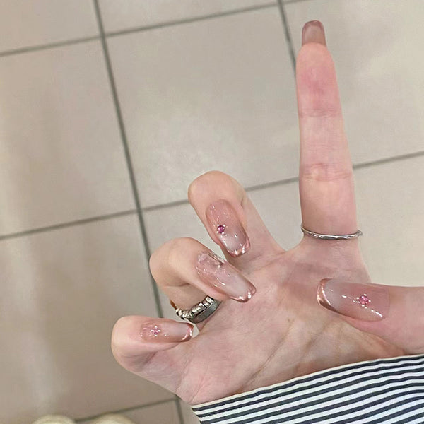 12 Sizes-24 Pcs Press On Nails MY069