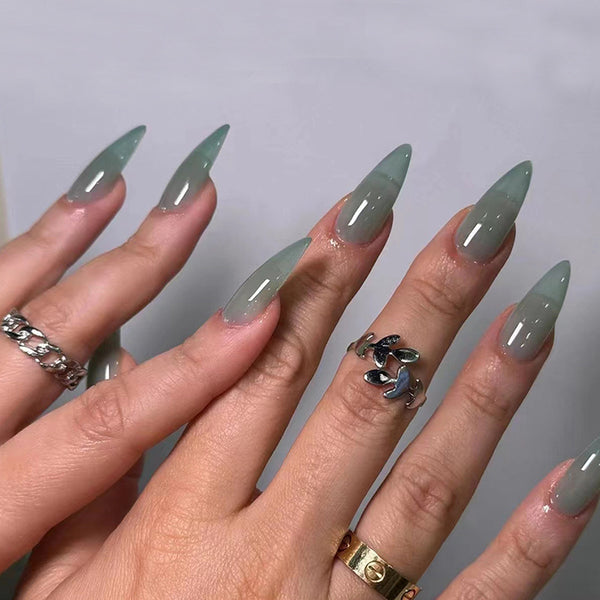 12 Sizes-24 Pcs Press On Nails W1612