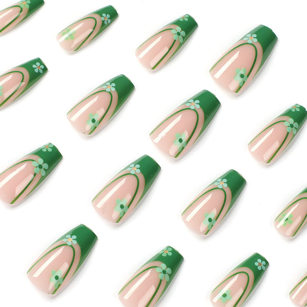 12 Sizes-24 Pcs Press On Nails JP1945
