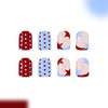 12 Sizes-24 Pcs Press On Nails C1421