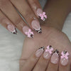 12 Sizes-24 Pcs Press On Nails C1352