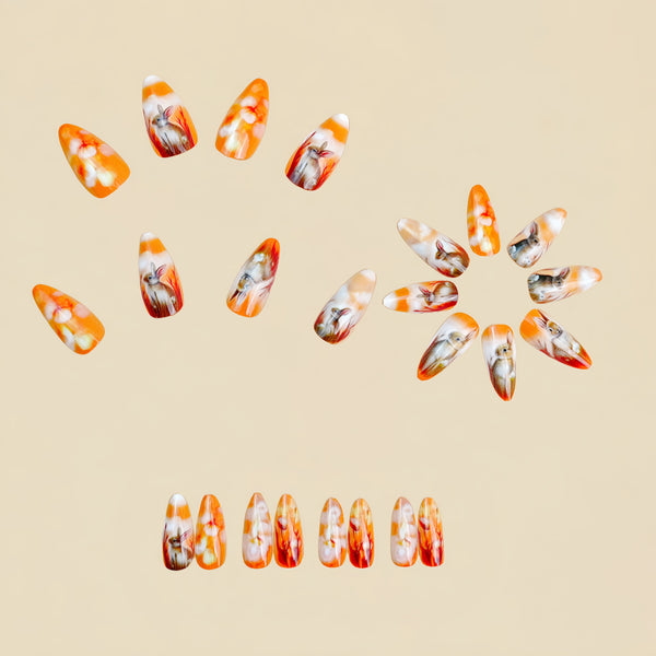 12 Sizes-24 Pcs Press On Nails Y882