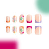 12 Sizes-24 Pcs Press On Nails C307