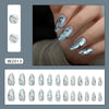 12 Sizes-24 Pcs Press On Nails W2013
