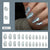 12 Sizes-24 Pcs Press On Nails W2013