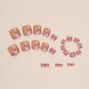 12 Sizes-24 Pcs Press On Nails F085