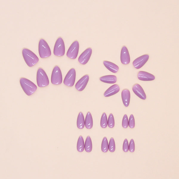 12 Sizes-24 Pcs Press On Nails W1610