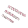 Medium Pink Square Press on Nails