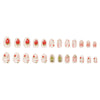 12 Sizes-24 Pcs Press On Nails W1968