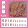 12 Sizes-24 Pcs Press On Nails W1021