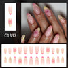 12 Sizes-24 Pcs Press On Nails C1337