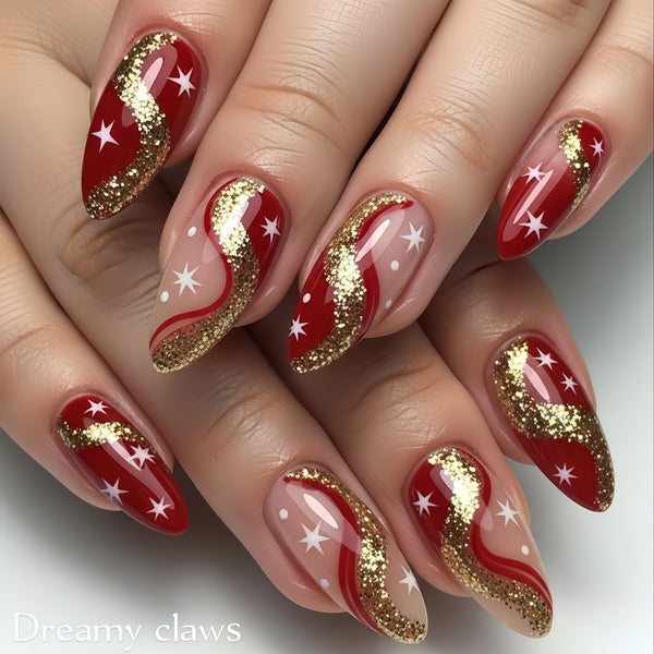12 Sizes-24 Pcs Press On Nails Y1998