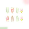 12 Sizes-24 Pcs Press On Nails C1871