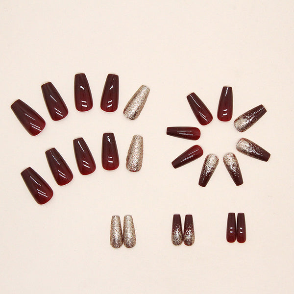 12 Sizes-24 Pcs Press On Nails W441