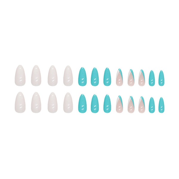 12 Sizes-24 Pcs Press On Nails W639
