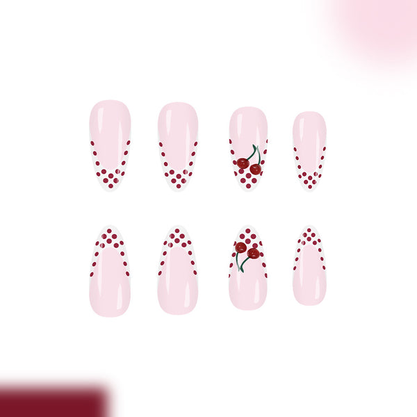 12 Sizes-24 Pcs Press On Nails C1386