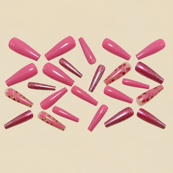 12 Sizes-24 Pcs Press On Nails Y1586