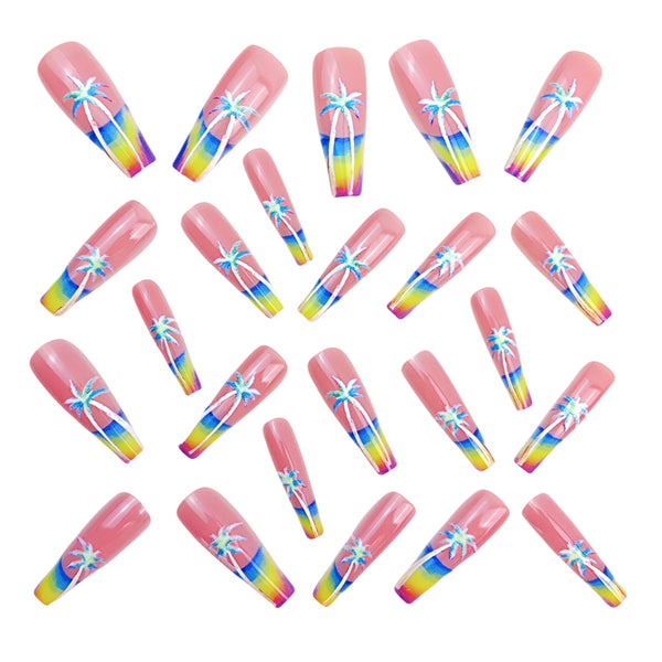 12 Sizes-24 Pcs Press On Nails Y893