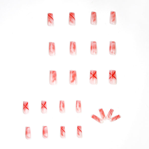 12 Sizes-24 Pcs Press On Nails JP1194
