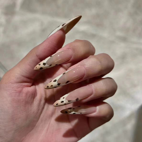 12 Sizes-24 Pcs Press On Nails W1637