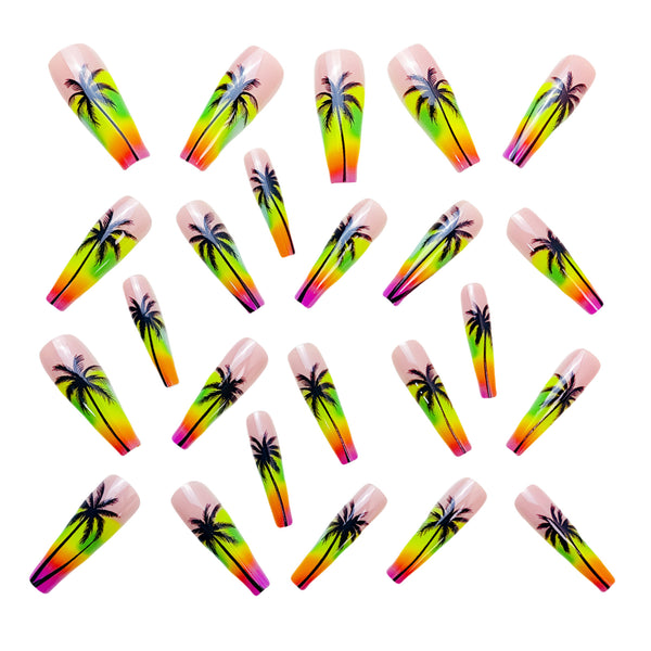 12 Sizes-24 Pcs Press On Nails Y709