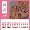 12 Sizes-24 Pcs Press On Nails C1150